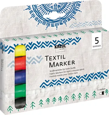 Immagine prodotto di KREUL marcatore tessile JAVANA "texi m "x medium", set di 5