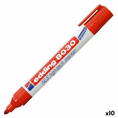 Obrázek produktu pro Edding 8030 NLS High-Tech, Červená, Kuličkový hrot, Plast, 1,5 mm, 3 mm, Kov