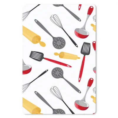 Produktbild von MuchoWow® Mauspad Mousepad Muster - Küchenutensilien - Spatel - Nudelholz 18x27 cm - Mousepads - Maus Mat - Pad - Mausunterlage