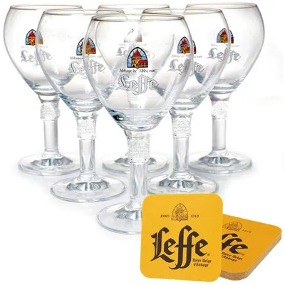 Obrázek produktu pro Sklenice na pivo Leffe 330 ml - 6 kusů