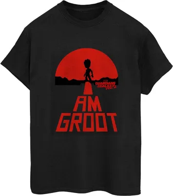 Produktbild von Marvel - "Guardians Of The Galaxy I Am Groot" T-Shirt für Herren BI28420 (L) (Schwarz)