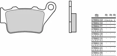 Zdjęcie produktu dla Spiekane metalowe klocki hamulcowe BREMBO Off-Road - 07BB02SD