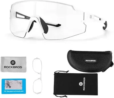 Produktbild von Rockbros Fahrradbrille 10172 Photochromic Uv400 - Weiss