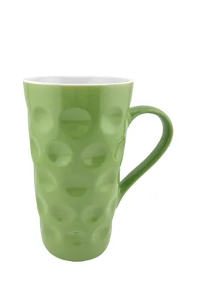 Produktbild von Dubbetasse grün 0,2 L ohne Aufdruck (durchgedubbt) - Kaffeebecher aus Keramik, Pfalz Dubbetass für Kaffee, Tee, Glühwein