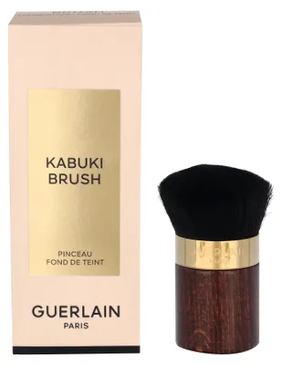 Produktbild von Guerlain Terracotta Kabuki Brush, Kabuki-Pinsel, Abgerundet, Fein, Synthetisch, Schwarz, Braun, Holz
