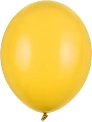 Obrázek produktu pro Silné latexové balónky, žluté, pastelově medově žluté, 12 cm, 100 ks.