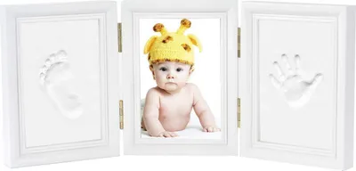 Produktbild von Newlemo Baby Handabdruck Fußabdruck Set DIY Geschenk Rahmen