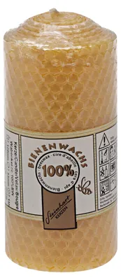Produktbild von 100% Bienenwachs Wabenkerze 120 x Ø 55 mm