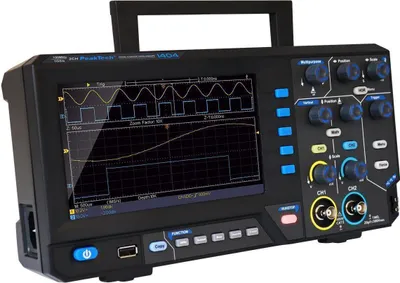 Image de Oscilloscope à mémoire numérique PeakTech P1404 100 MHz 2CH 500 MS/s