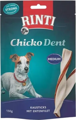 Produktbild von Rinti Hundesnacks Ente Chicko Dent Medium 150 g