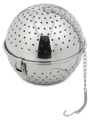 Gewürzkugel aus Edelstahl, 10,5 cm, mit Kette
