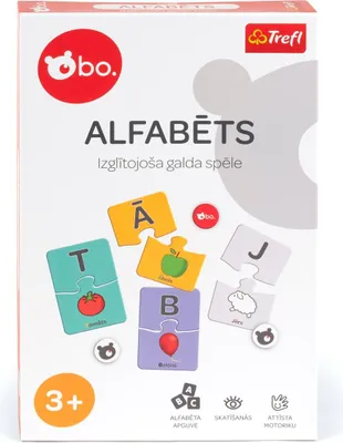 Image de Jeu de société éducatif sur l'alphabet en letton