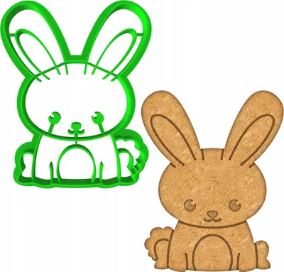 Produktbild von Cookie Monster Plätzchenausstecher Hase Ostern 8 cm