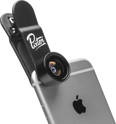 Zdjęcie produktu dla Obiektyw Pixter fisheye do smartfonów/tabletów - czarny