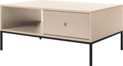 Produktbild von Couchtisch Wohnzimmertisch mit Schublade MONO 02 beige 103 x 46 x 68 cm