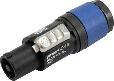 Produktbild von Neutrik, Stromkabelstecker 10-16mm Verriegelbar PowerCon Schraubklemmen, Blau