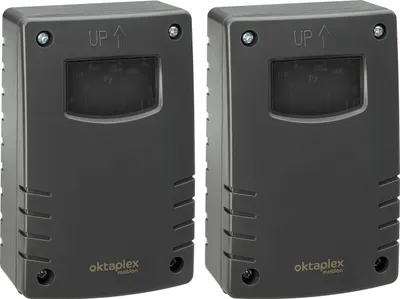 Immagine prodotto di 2x Oktaplex sensore crepuscolare da esterno IP65 interruttore crepuscolare con timer 230V antracite