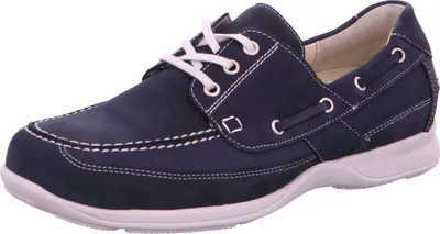 Immagine prodotto di Waldläufer Herko, scarpa sportiva da uomo con lacci in blu, misura 7,5