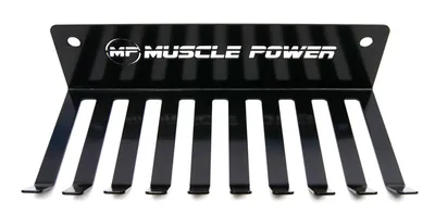 Produktbild von Muscle Power Wandregal für Powerbands und Speedropes – Schwarz