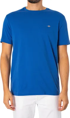 Produktbild von GANT Normales Schild-T-Shirt, Blau L