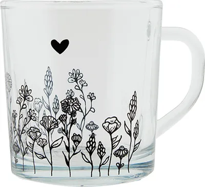 Produktbild von Clayre & Eef Teeglas 200 ml Glas Blumen