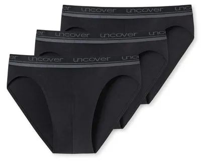 Produktbild von Uncover by Schiesser - Rio Slip/Unterhose - 3er Pack (M Schwarz)