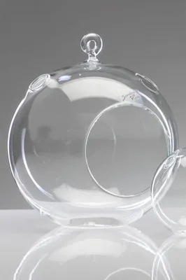 Produktbild von 6er Set Glaskugeln, Hängevase KUGEL H. 20cm D 17cm Glas rund Sandra Rich