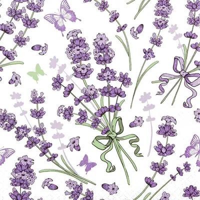 Produktbild von 20 Servietten Lovely Lavender - Schöner Lavendel 33x33cm