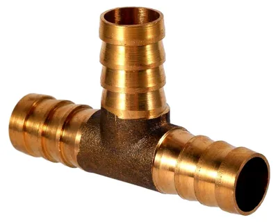 Produktbild von 12mm Messing T-Stück + Vakuum Schlauchverbinder für Druckluft, Öl und Gasleitungen