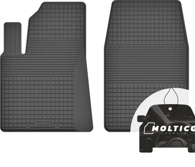 Image de Tapis en caoutchouc avant avec bordure Tapis de voiture en caoutchouc Tapis de voiture ajusté 2 pièces - convient à la Ford Fiesta MK7 2008-2018