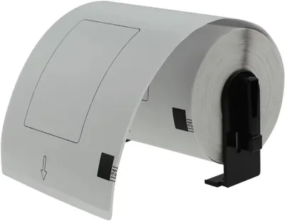 Produktbild von DK-11241 Versandetiketten 102x152 mm (4x6 Zoll) – 1 Rolle = 200 Etiketten mit Rahmen | Ultra-Stark Permanent | für Brother
