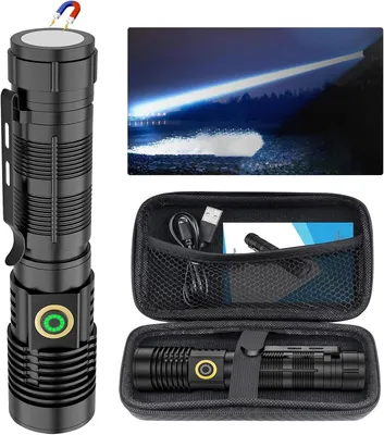 Image de Lampe torche LED ultra puissante à 6 modes, lampe de poche, lampe de secours SOS, lampe IPX6 Retoo