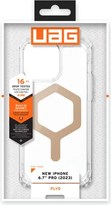 Produktbild von Urban Armor Gear 114305114381, Cover, Apple, iPhone 15 Pro Max, 17 cm (6.7"), Schwarz, Durchscheinend