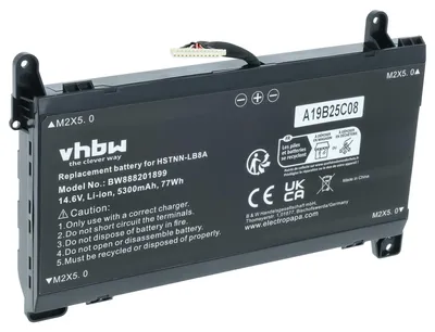 Produktbild von vhbw Akku Ersatz für HP FM08XL, FM08086-CL, HSTNN-LB8A, TPN-Q195, HSTNN-LB8B für Notebook (5300 mAh, 14,6 V, Li-Ion)