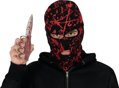 Produktbild von Blutiges Schlagring Messer 20 cm