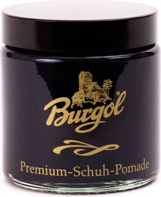 Produktbild von BURGOL Premium Schuh Pomade 100ml mit langer Tiegelbürste Farblos