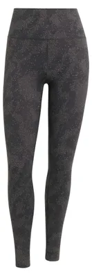 Image de Legging de sport pour femmes adidas "All Me Print", coupe 7/8, couleur anthracite/noir, taille S