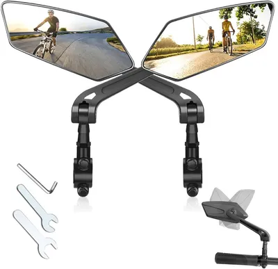 Productafbeelding van Fietsspiegels - 2 stuks - 360° draaibaar - 20 tot 24 mm