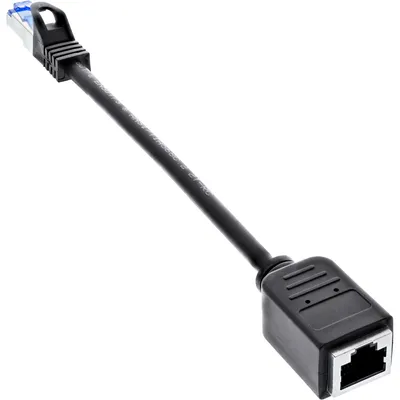 Obrázek produktu pro InLine 76501X, 0,2 m, Cat6a, S/FTP (S-STP), RJ-45, RJ-45, Černá