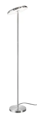 Zdjęcie produktu dla Lampa stojąca LED, srebrna, z funkcją dotykową i możliwością regulacji jasności, wysokość 140 cm