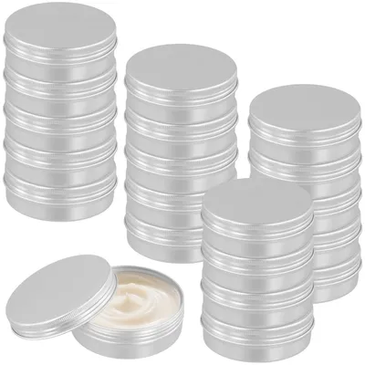 Produktbild von Set aus 20 Aluminium Aufbewahrungsdosen 100ml mit Schraubdeckel
