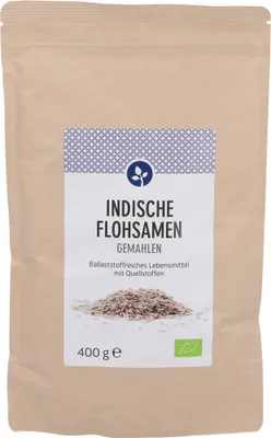 Produktbild von Aleavedis Indische Flohsamen gemahlen , 400 g Pulver