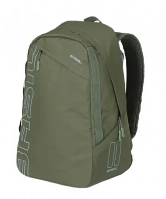 Produktbild von Basil Fahrradrucksack Flex waldgrün Hook On-System 33x17x52cm