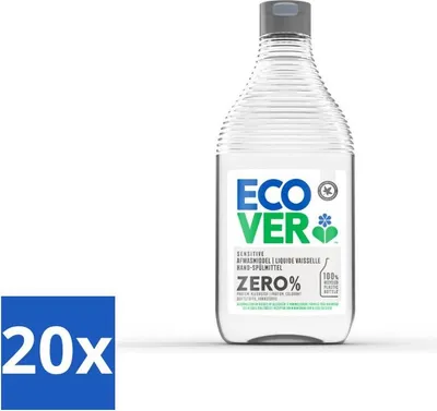 Produktbild von Ecover - Zero Geschirrspülmittel - Duftfrei - 450 ml - Vorteilspack - 20 Stücke