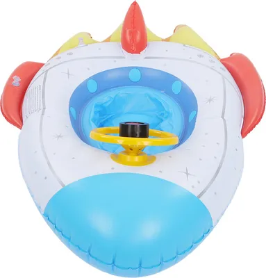 Image de Flotteur de piscine gonflable avec volant multifonctionnel pour les enfants de 1 à 5 ans