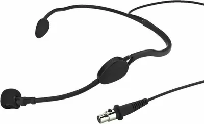 Produktbild von MONACOR HSE-70WP Elektret-Kopfbügelmikrofon, IPX4