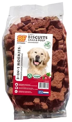 Productafbeelding van Biofood 3 in 1 koekjes 500 gram Cranberry
