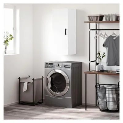 Produktbild von Hängeschrank für Badezimmer, Hängeschrank, Weiß, 34,5 x 34 x 90 cm