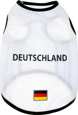 Immagine prodotto di Maglia da calcio per cani Karlie Euro 2020 - Abbigliamento per cani - XS - Poliestere - Bianco - 18 cm