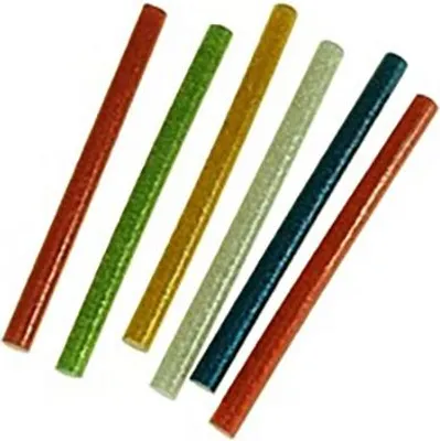 Produktbild von 6 x Heissklebestifte 8x100mm Glitzerfarben